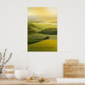 Paardrijden Reizen Reisposter Poster (Keuken)