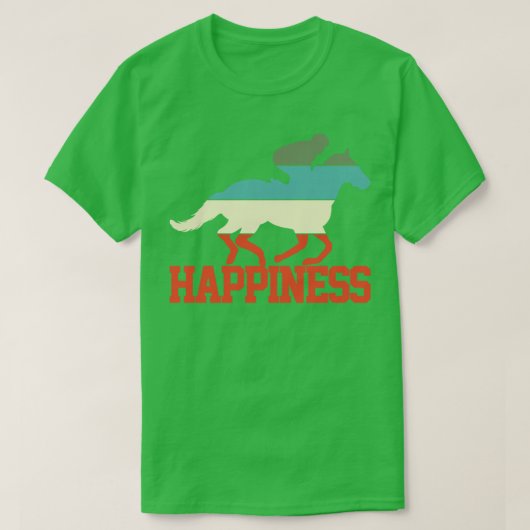 Paardrijden Retro 1 T-shirt (Design voorkant)