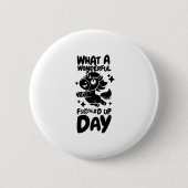 Paardrijden Rider - Paardenrug Fored Up Day Ronde Button 5,7 Cm (Voorkant)