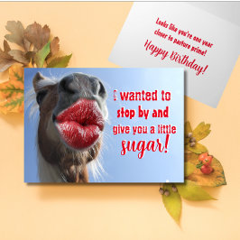 Paardrijden rond voor je verjaardag kaart