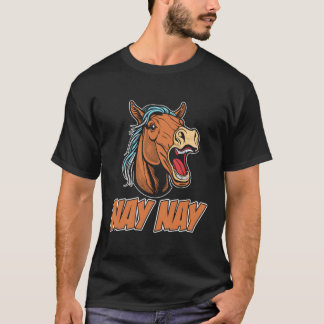 Paardrijden ruiter paard Nay Nay T-shirt