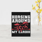 Paardrijden Ruiter - Paardenrug Ekg Kaart (Gele Bloem)