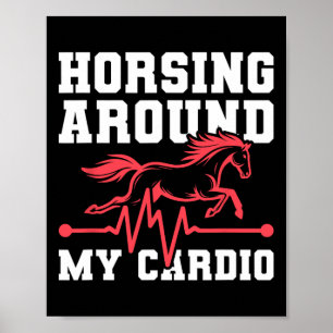 Paardrijden Ruiter - Paardenrug Ekg Poster