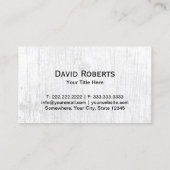 Paardrijden Ruitersport Rustiek Houten Visitekaartje (Achterkant)