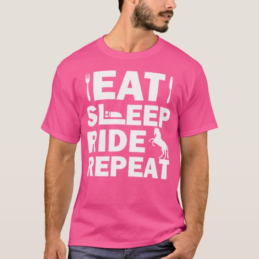 Paardrijden T-shirt (Voorkant)