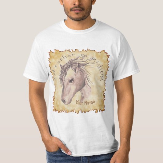 Paardrijden T-shirt (Voorkant)