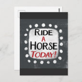 Paardrijden vandaag Briefkaart (Voorkant / Achterkant)