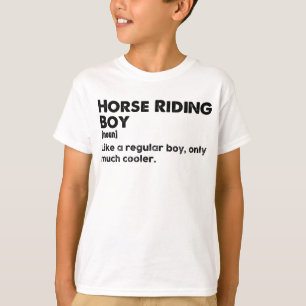 Paardrijdende Jongen Grappige Definitie Paardrijde T-shirt