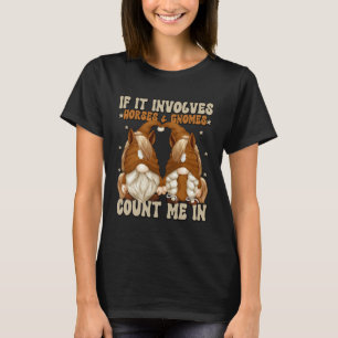 Paardrijdende kabouters voor paardenmoeder en -vad t-shirt