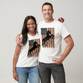 Paardrijder Amerikaanse vlag USA Patriottische hen T-shirt (Unisex)