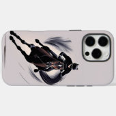 Paardrijder galopperend Case-Mate iPhone case (Achterkant (horizontaal))