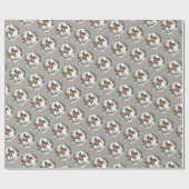 Paardrijder Kerstcadeauverpakking Cadeaupapier (Vlak)