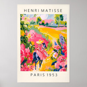 Paardrijder Mexicaanse Kunst, Bloemrijke Plattelan Poster