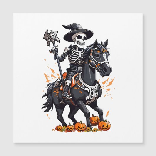 Paardrijder van Skeletpaard (Voorkant)