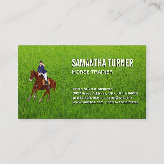 Paardrijder Visitekaartje (Voorkant)