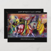 PAARDRIJDERS IN DE NACHT Fantasy Uitnodiging Briefkaart (Voorkant / Achterkant)