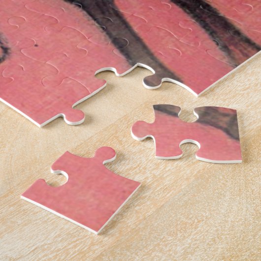 Paardrijders op het strand in Frans-Polynesië Legpuzzel (Zijkant)