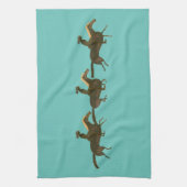 Paardrijders Theedoek (Verticaal)