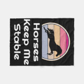 Paardrijdpaarden Ruiter Riding Horses Keep Me S Fleece Deken (Voorkant (Horizontaal))