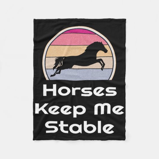 Paardrijdpaarden Ruiter Riding Horses Keep Me S Fleece Deken (Voorkant)