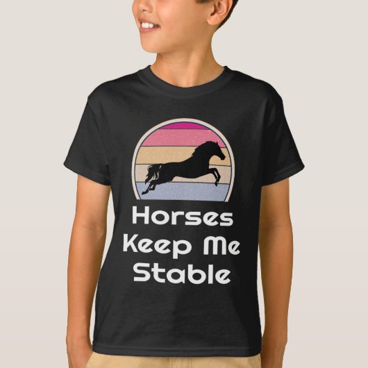 Paardrijdpaarden Ruiter Riding Horses Keep Me S T-shirt (Voorkant)
