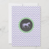 Paardrijfeest nodigt uit tot Paarse Pony Kaart (Achterkant)