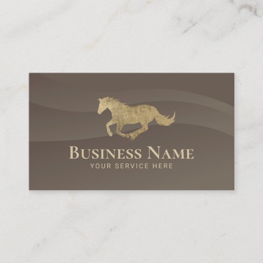 Paardrijinstructeur Pony Club Brown Equine Visitekaartje (Voorkant)