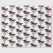 paardrijkskundig show cadeaupapier (Vlak)