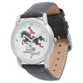 paardrijkskundig show horloge (Gekanteld)