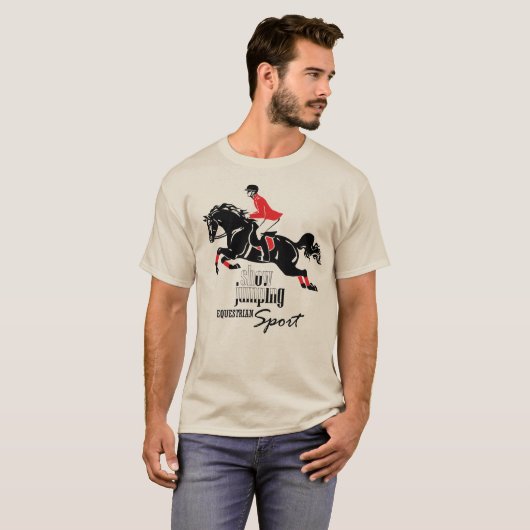 paardrijkskundig show t-shirt (Voorkant volledig)