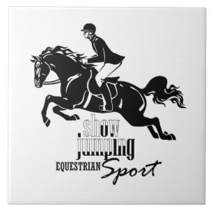 paardrijkskundig show tegeltje