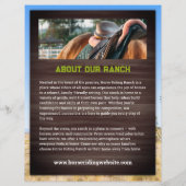 Paardrijles Flyer Sjabloon (Achterkant)
