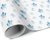  paardrijpatroon cadeaupapier (Rol Hoek)