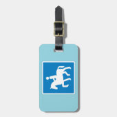 Paardrijroute symbool Paardrijden bord Bagagelabel (Voorkant verticaal)