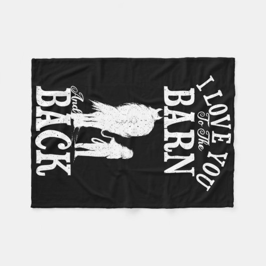 Paardrijsveer... ik hou van je... aan de muur. fleece deken (Voorkant (Horizontaal))