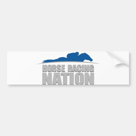 Paardrijsvertragingssticker Bumpersticker (Voorkant)