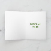 Paard's achterkant voor afscheid kaart (Binnen)