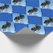 Paardschoen die ik liever zou laten ruiken. Paarde Cadeaupapier (Hoek)