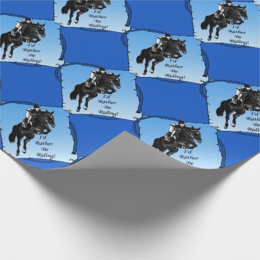 Paardschoen die ik liever zou laten ruiken. Paarde Cadeaupapier (Hoek)