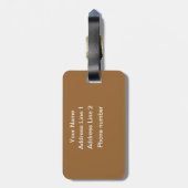 Paardse fotografie bagagelabel (Achterkant verticaal)