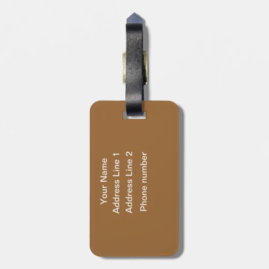 Paardse fotografie bagagelabel (Achterkant verticaal)