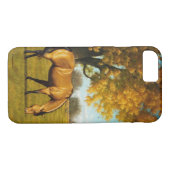 Paardse iPhone 7 cover (Achterkant (Horizontaal))