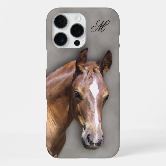 Paardse iPhone draagtas Hoesje (Achterkant)