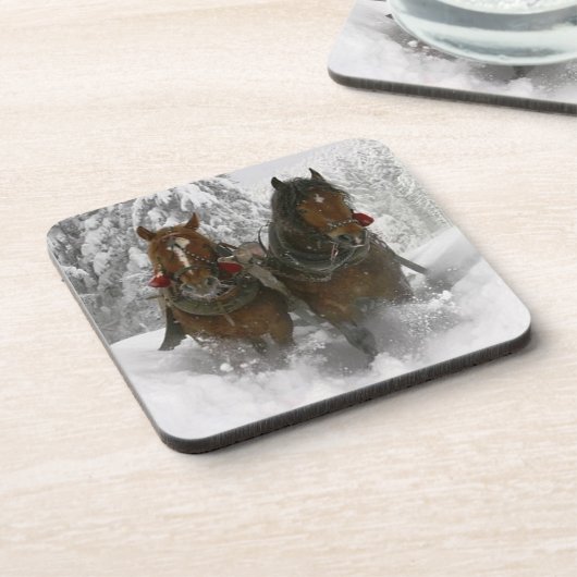 paardse kerst onderzetter (Linkerzijde)