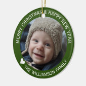 Paardse kerstboom keramisch ornament (Links)