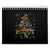Paardse kerstboom met vlieglicht kalender (Hoes)