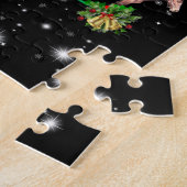 Paardse kerstboom met vlieglicht legpuzzel (Zijkant)