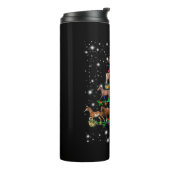 Paardse kerstboom met vlieglicht thermosbeker (Gedraaid links)