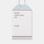 Paardse kerstmis cadeaulabel (Achterkant)