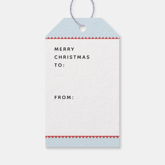 Paardse kerstmis cadeaulabel (Achterkant)